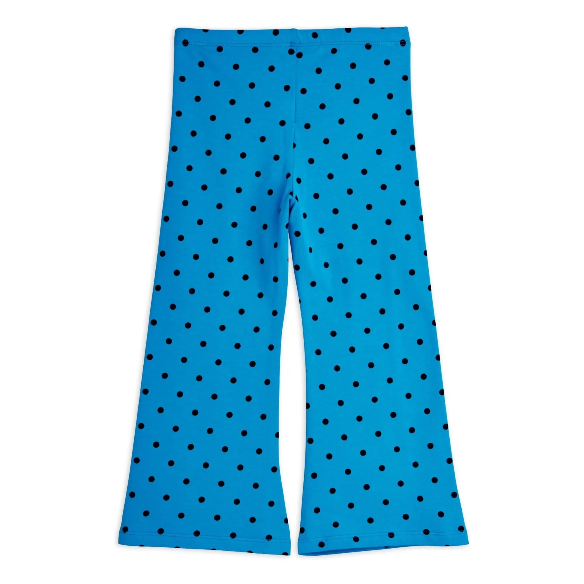 Mini Rodini - Organic Cotton Flare Pants | Azure Blue