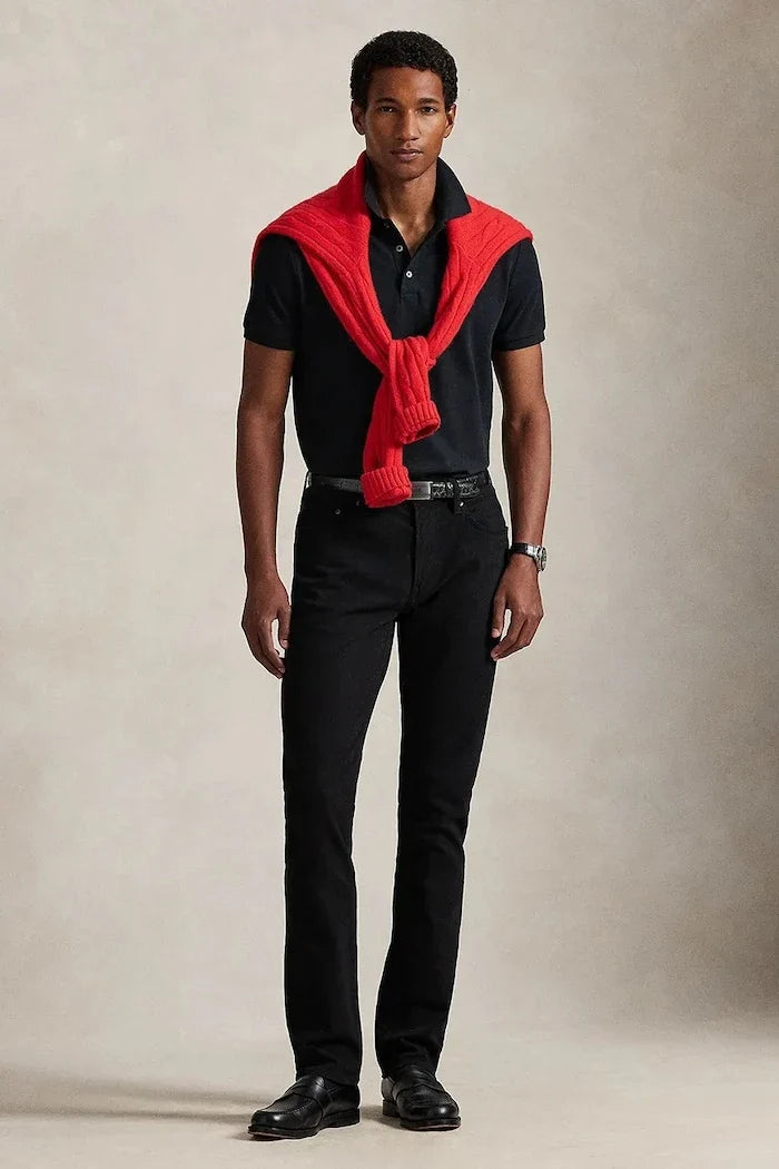 Polo Ralph Lauren erkek pamuk elastan yakalı tişört