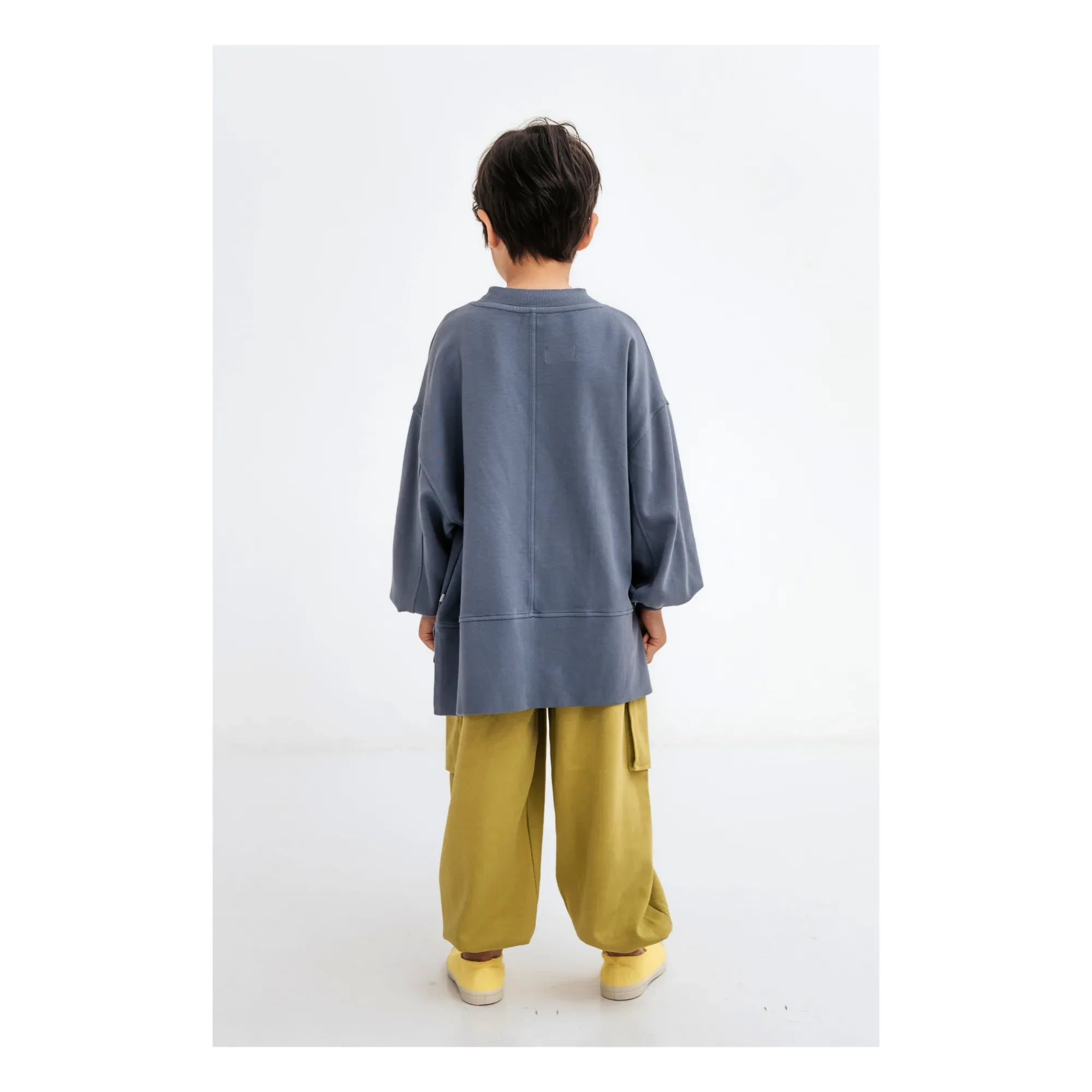 Repose AMS - Box-shaped Organic Cotton Sweatshirt | Charcoal Gray