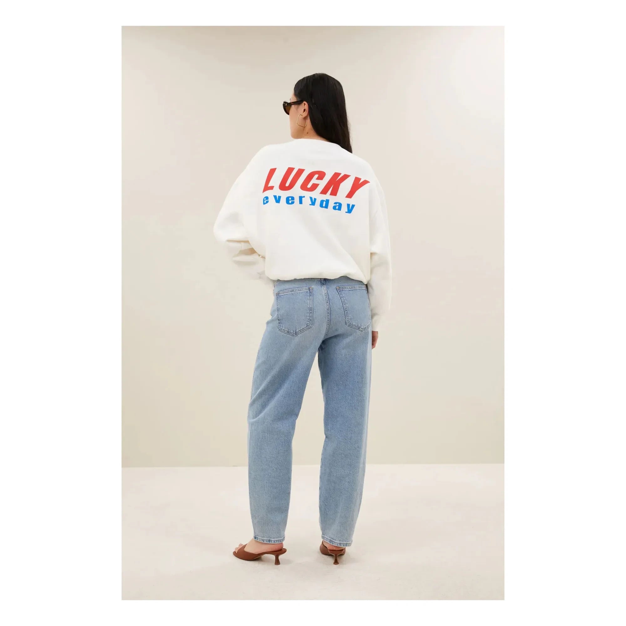 By Bar - Bibi Lucky Everyday Cotton Sweatshirt | White