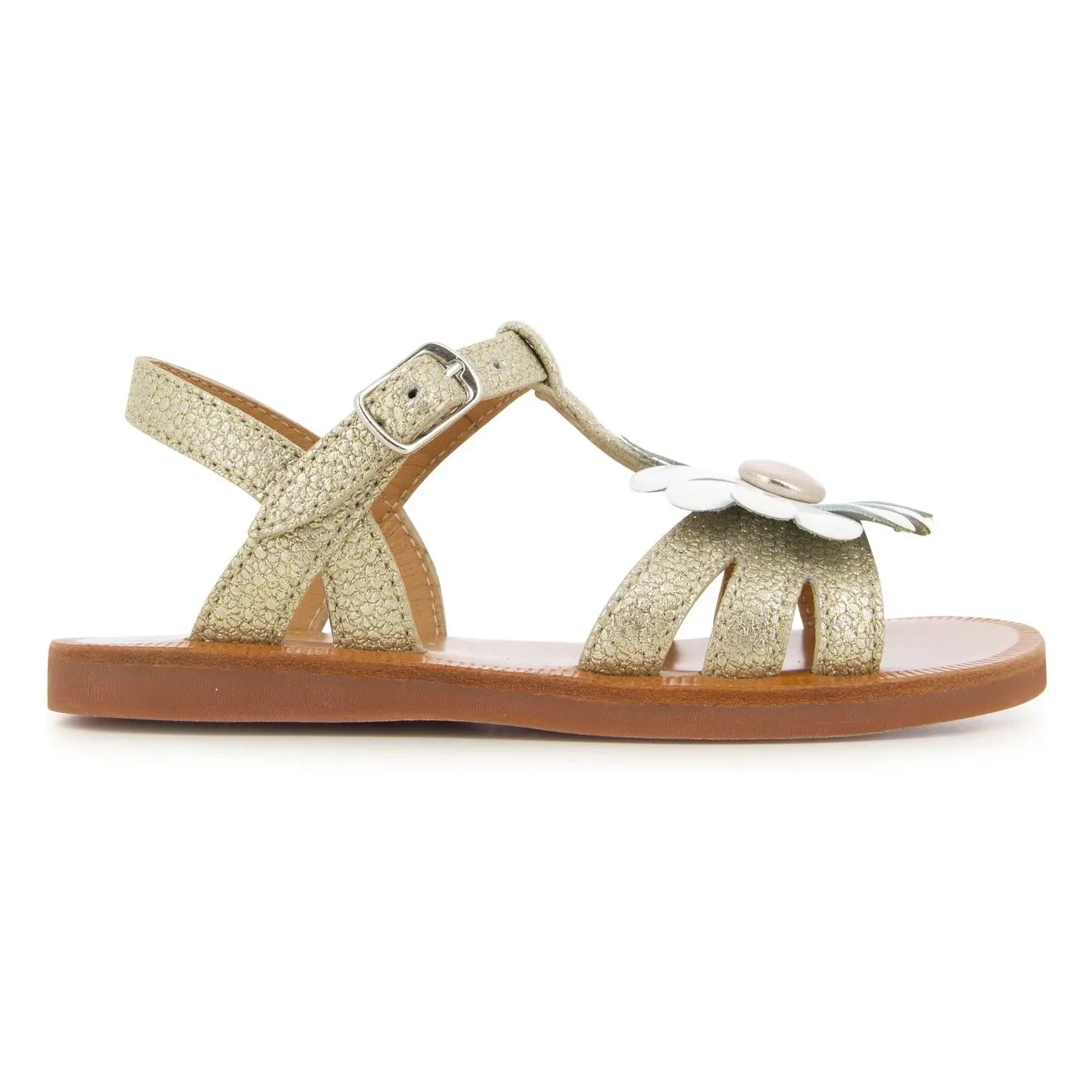 Pom d'Api - Plagette Big Flo sandaletler | Altın