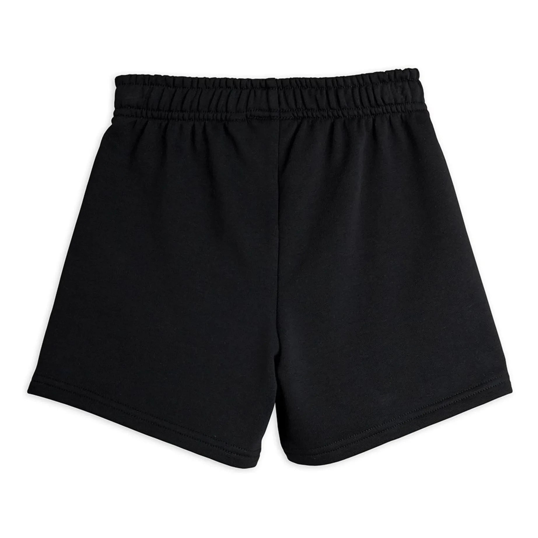 Mini Rodini - Organic Cotton Contrast Piping Sweat Shorts | Black
