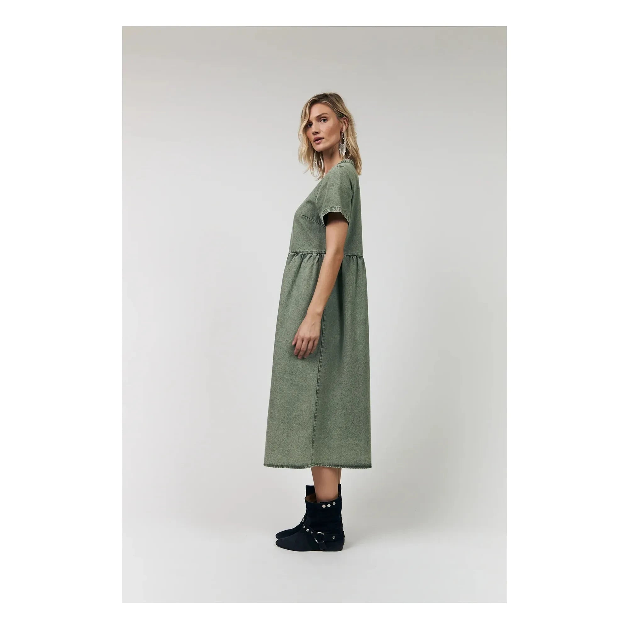 Lollys Laundry - Aliya Baumwollkleid | Khaki