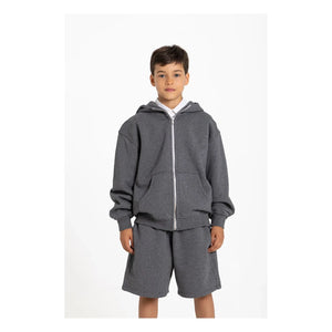 Smallable Kid - Webtminster Organic Cotton Shorts | Heather grey