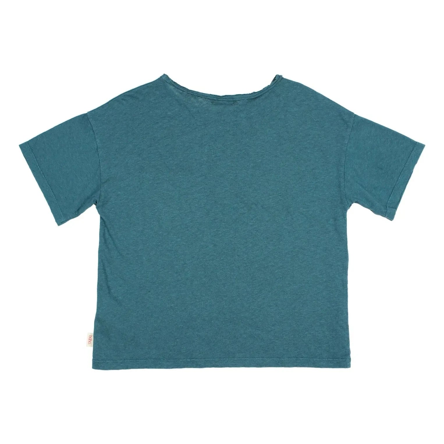 Búho - T-Shirt mit Leinentasche | Peacock Blue
