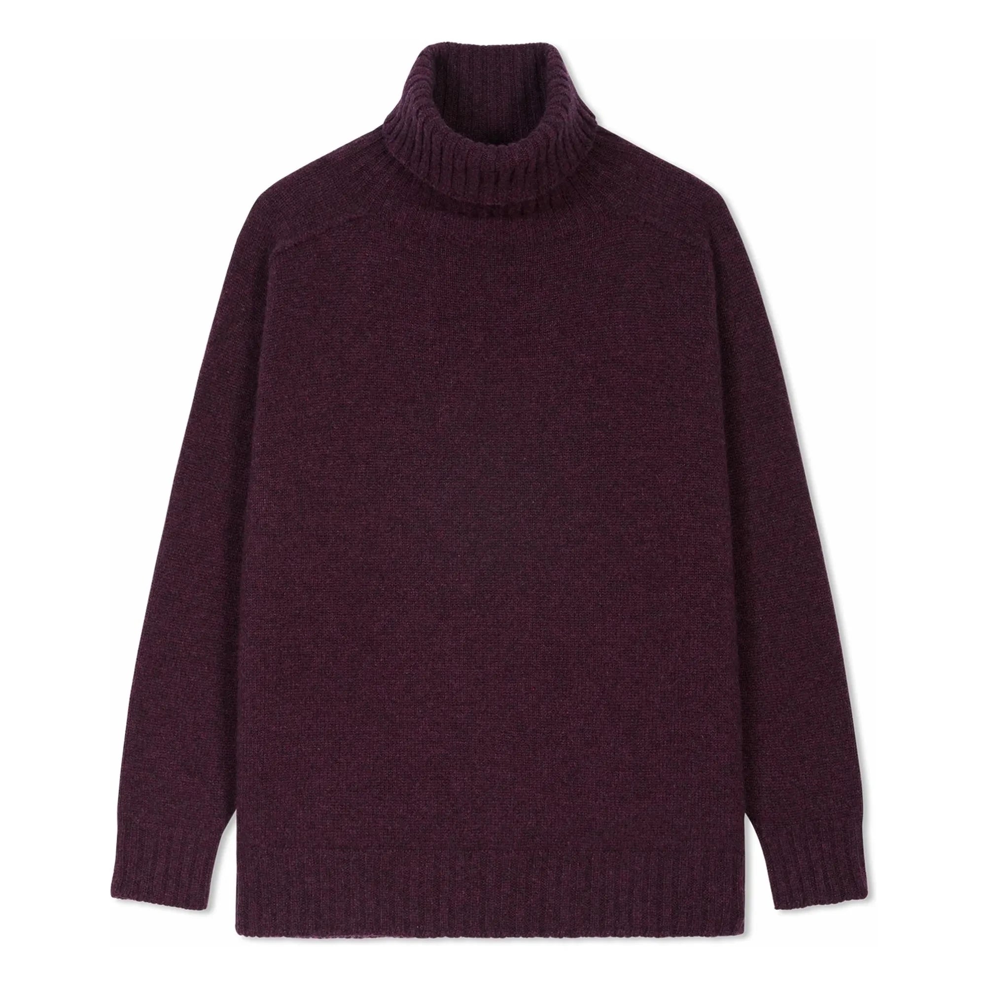 Bompard - Kaschmir Hammerärmel Rollkragenpullover | Berry