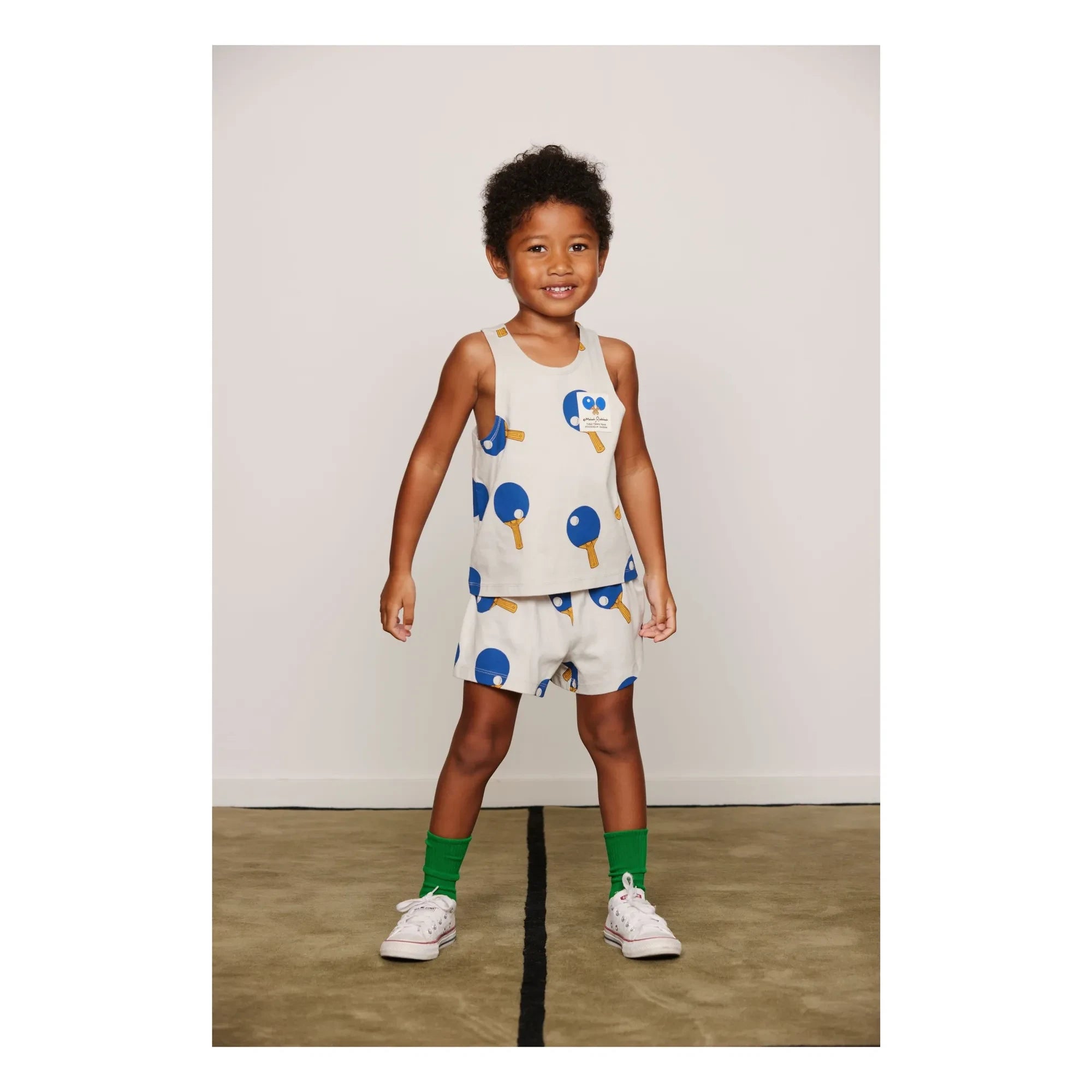Mini Rodini - Organic cotton Ping Pong shorts | Gray