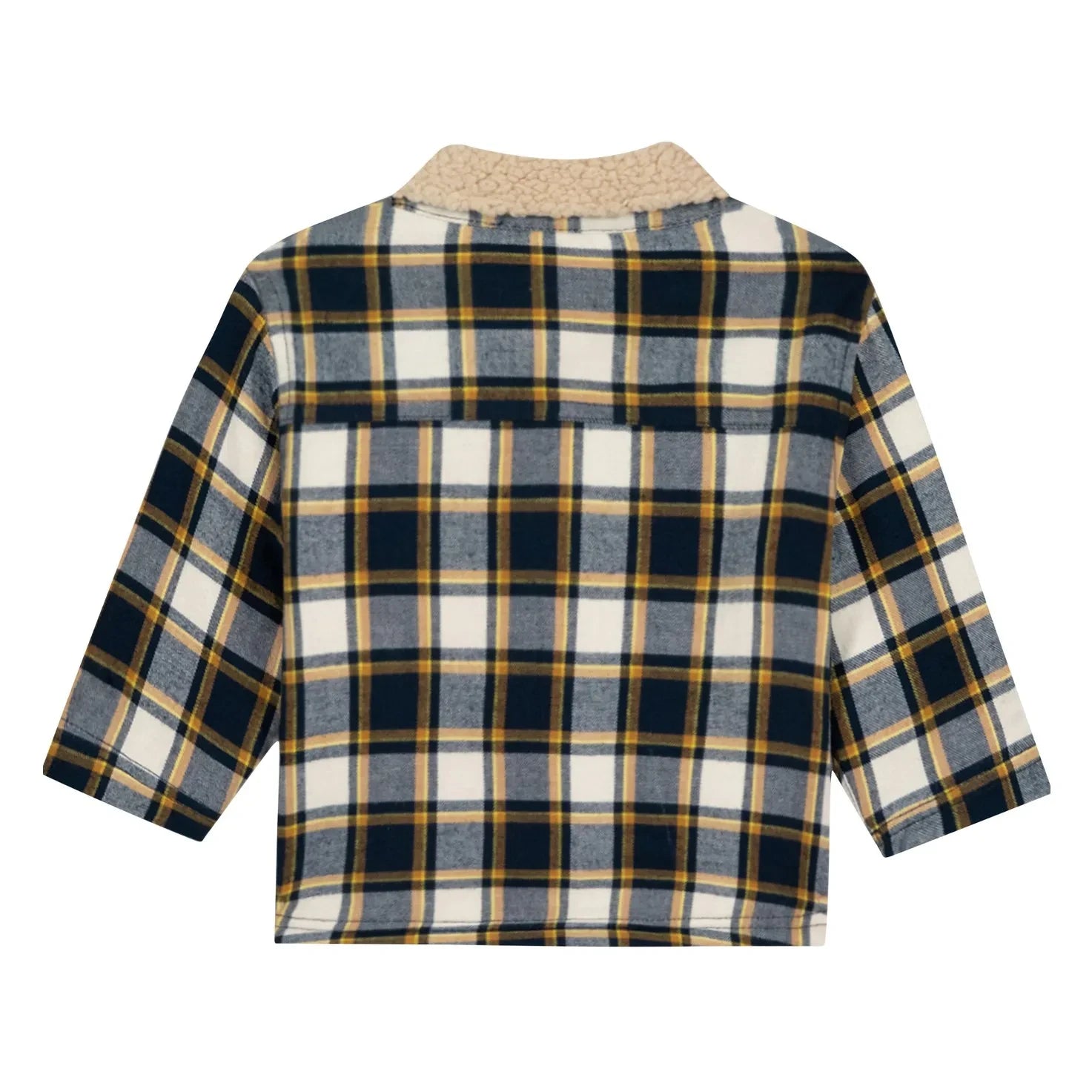 Bonton - Baby Piloti Ekoseli Ceket | Beyaz