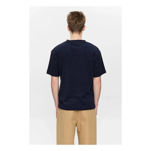 Anerkjendt - Akvillads Frottee-T-Shirt | Dunkelblau
