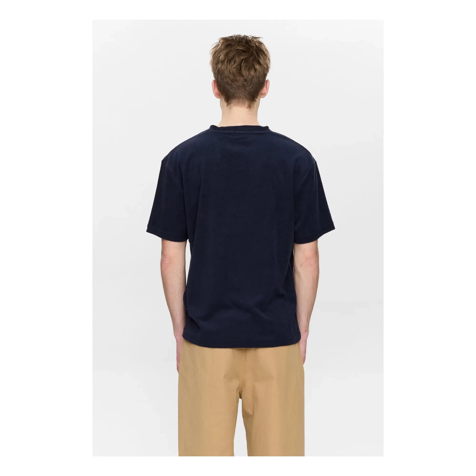 Anerkjendt - Akvillads Frottee-T-Shirt | Dunkelblau