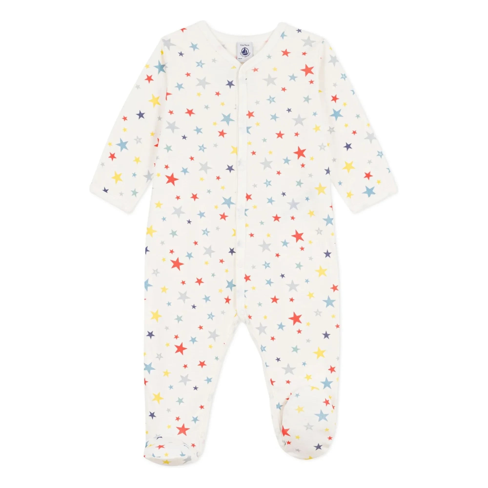 Petit Bateau - Dors Bien Etoiles Pijama | Beyaz