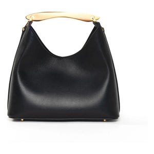 Elleme - Kleine Boomerang Ledertasche | Schwarz