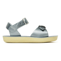 Salt-Water – Surfer Sandalen aus wasserfestem Leder | Silber