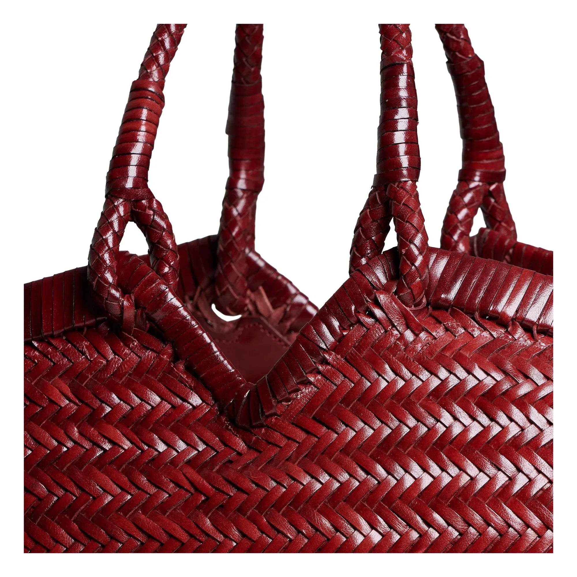 Vipera - Crudelia Deri Tote | Koyu kırmızı