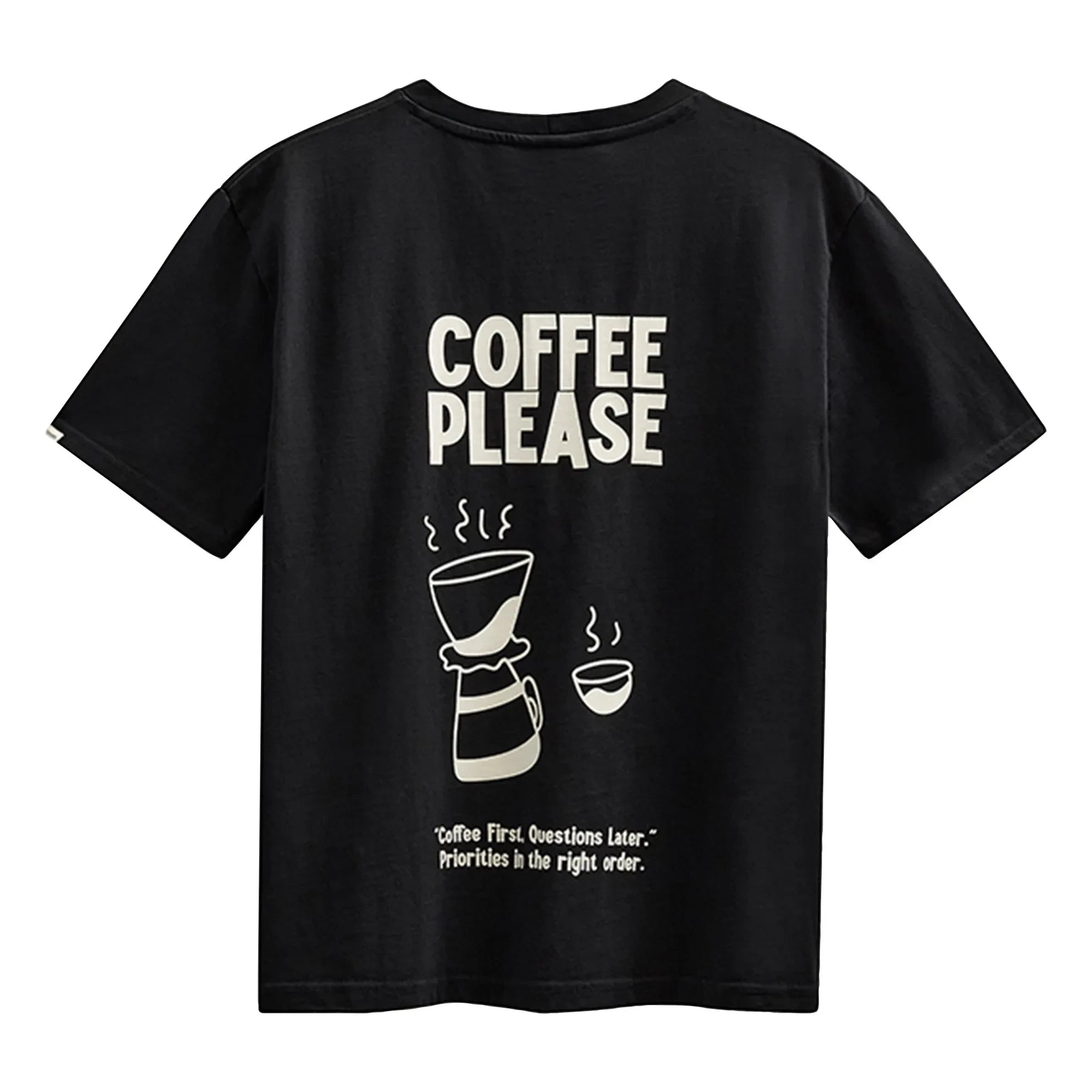 Anerkjendt - Akvillads Coffee Please Tişört | Siyah