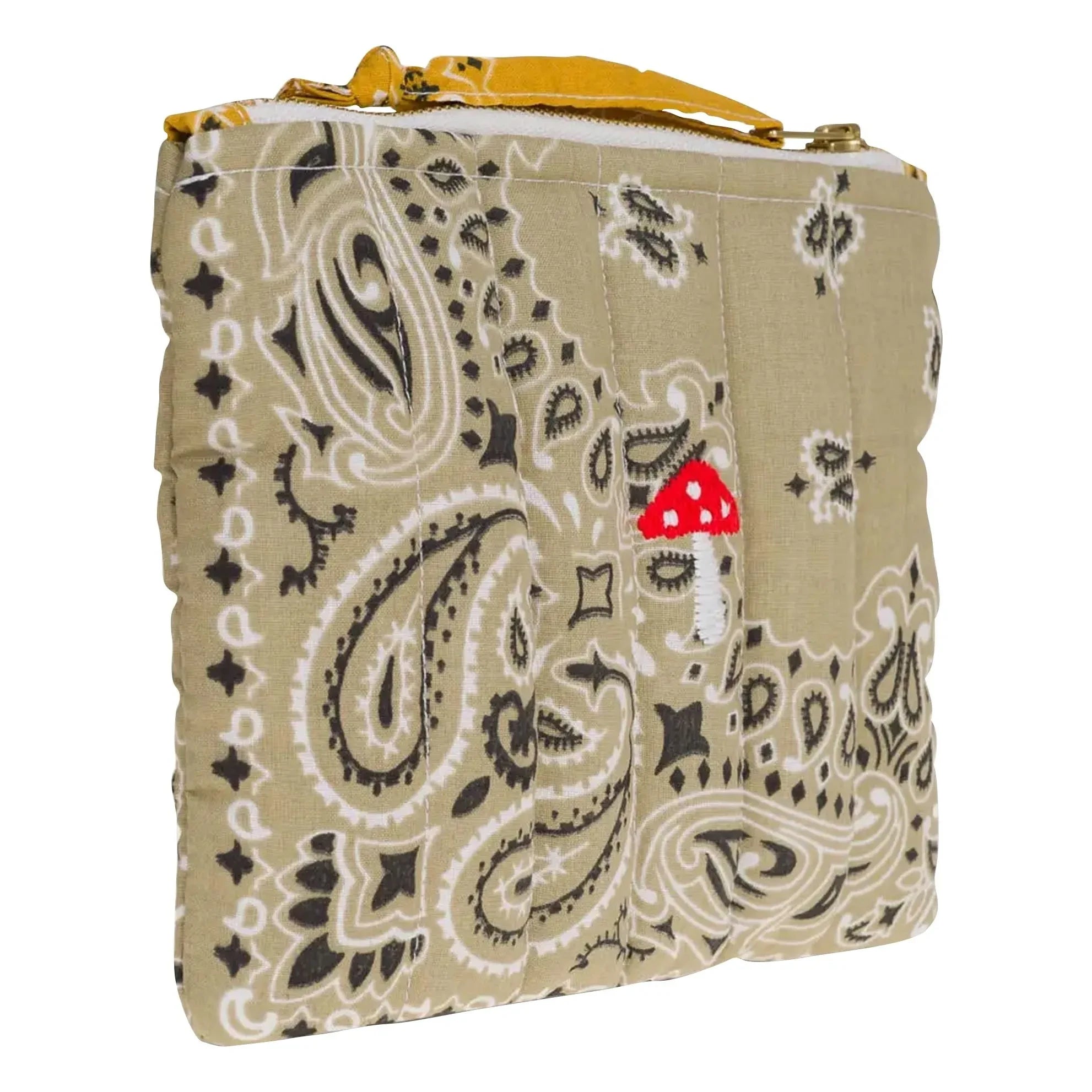 Call it by your name - Mini Zippered Cork Case | Beige