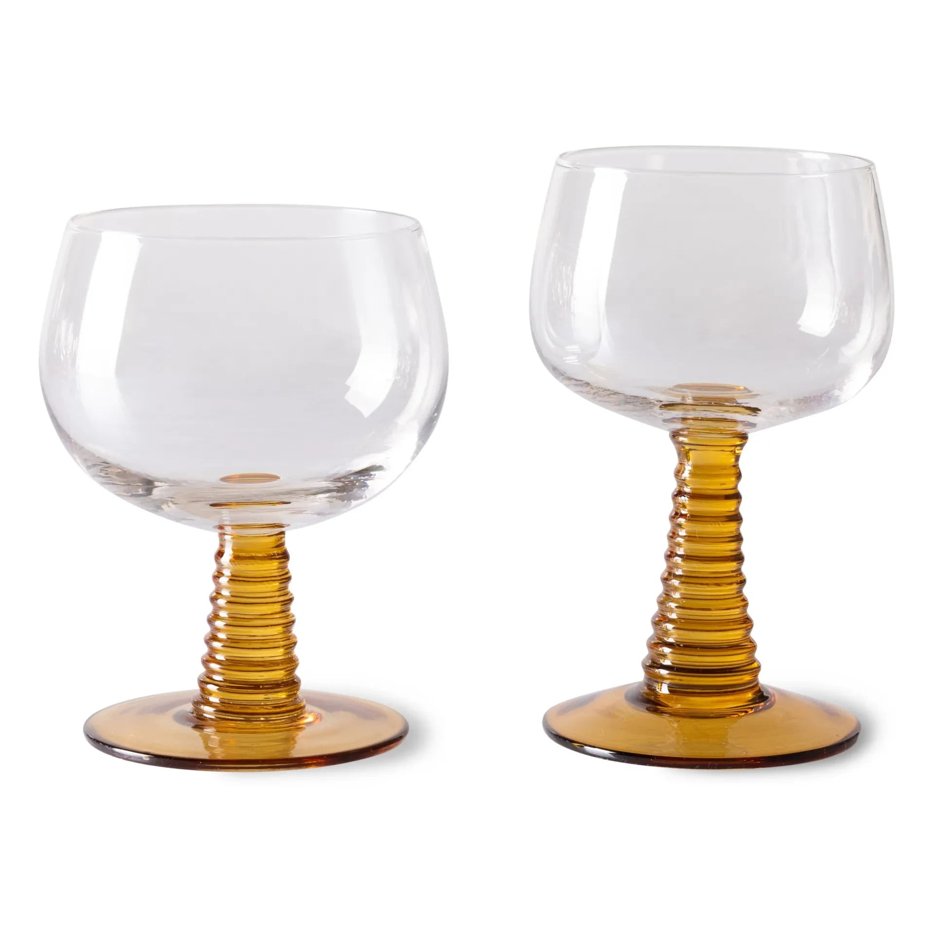 HKliving - Spiralförmiges Glas | Senf