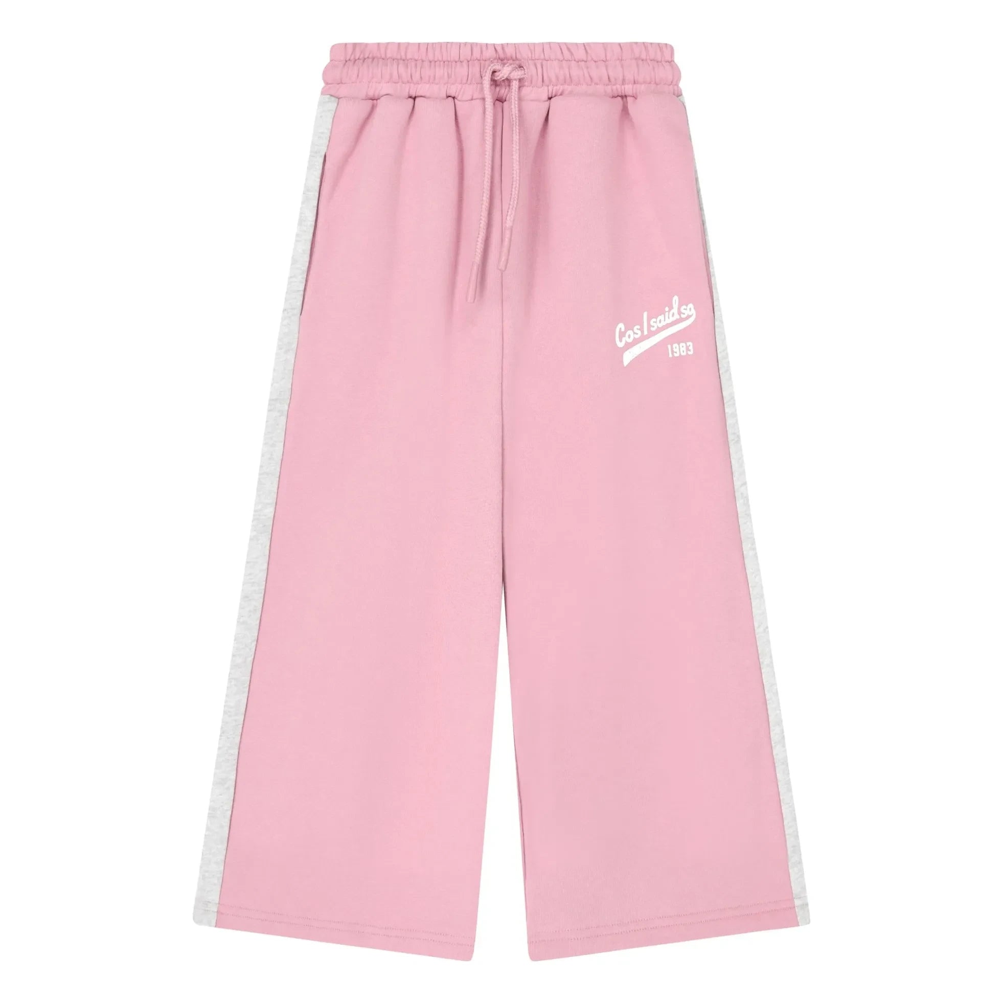 Cos I Said So - Wide Logo Organic Cotton Jogger | Pink