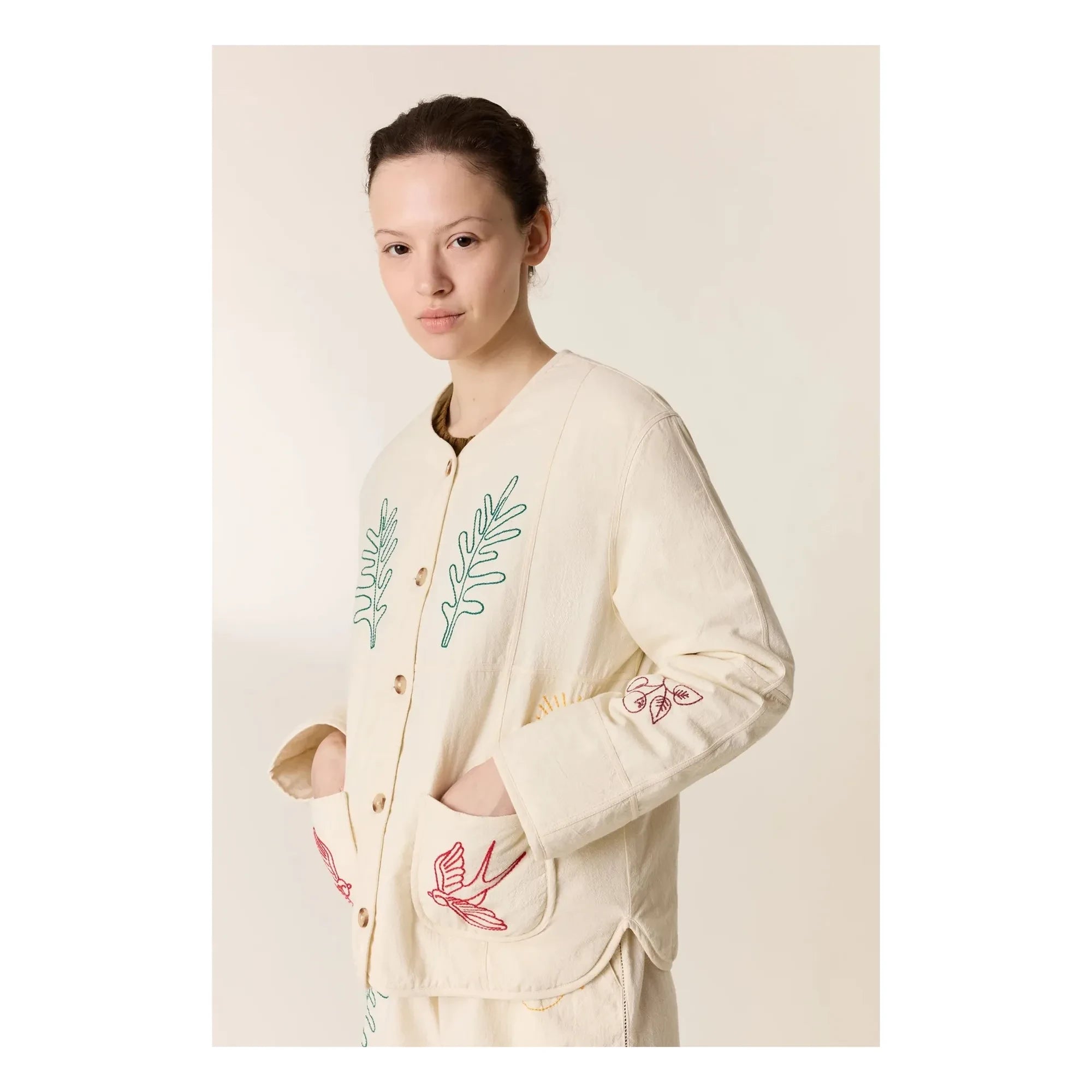 Leon & Harper - Viny Bio-Baumwolljacke | Weiß