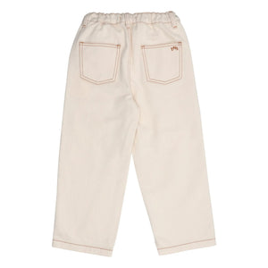 the new society - Organik Pamuklu Baggy Jean | Ecru