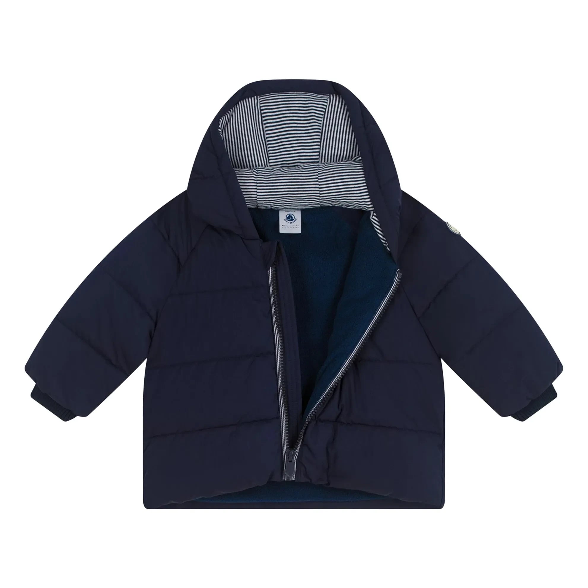 Petit Bateau - Matte Daunenjacke | Nachtblau