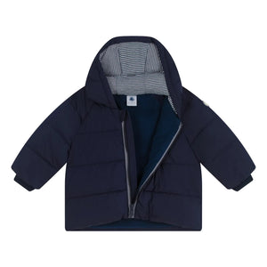 Petit Bateau - Matte Daunenjacke | Nachtblau