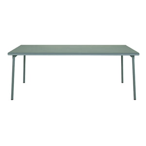 Tolix - Outdoor Stainless Steel Garden Table 200 x 100 cm | Vert Lichen