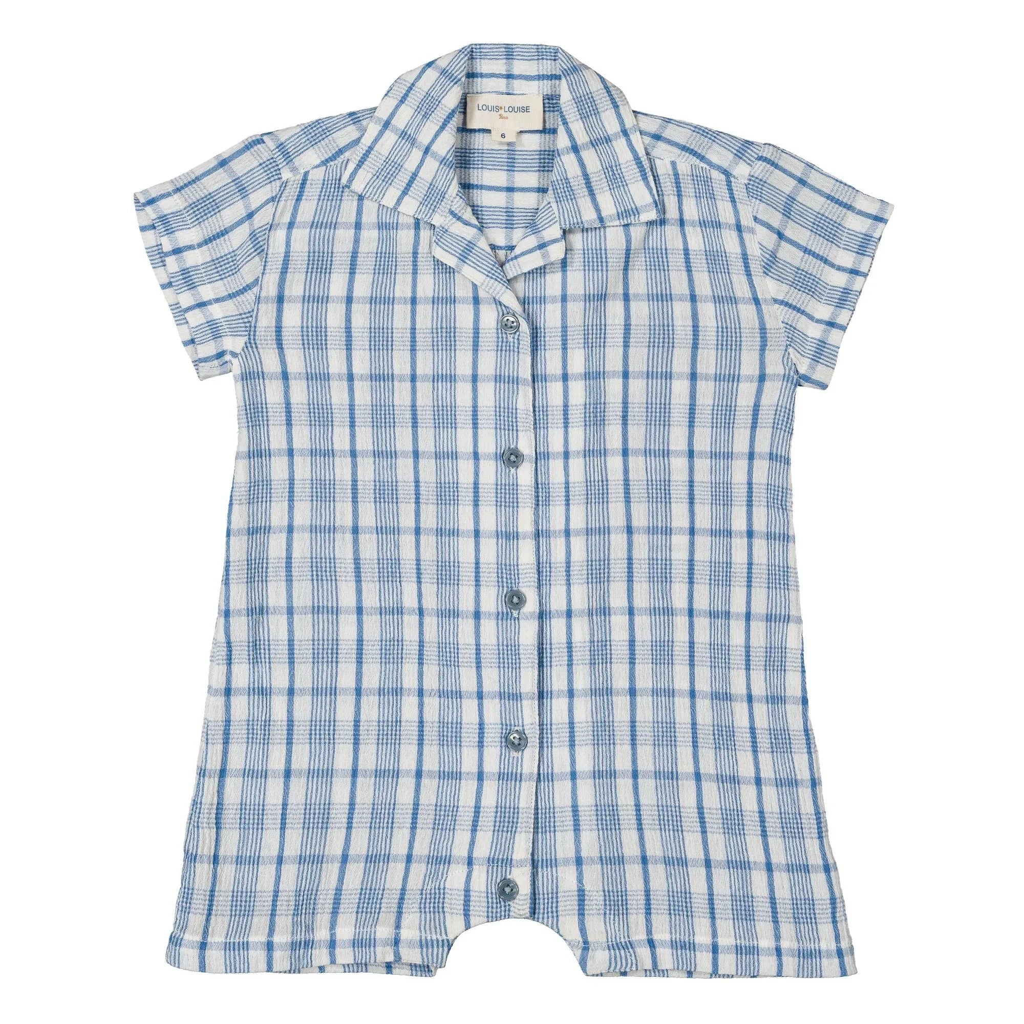 Louis Louise - Gaston Overall Strampler | Blau