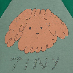 Tinycottons - Strampler aus Bio-Baumwolle mit Hunde-Motiv | Grün