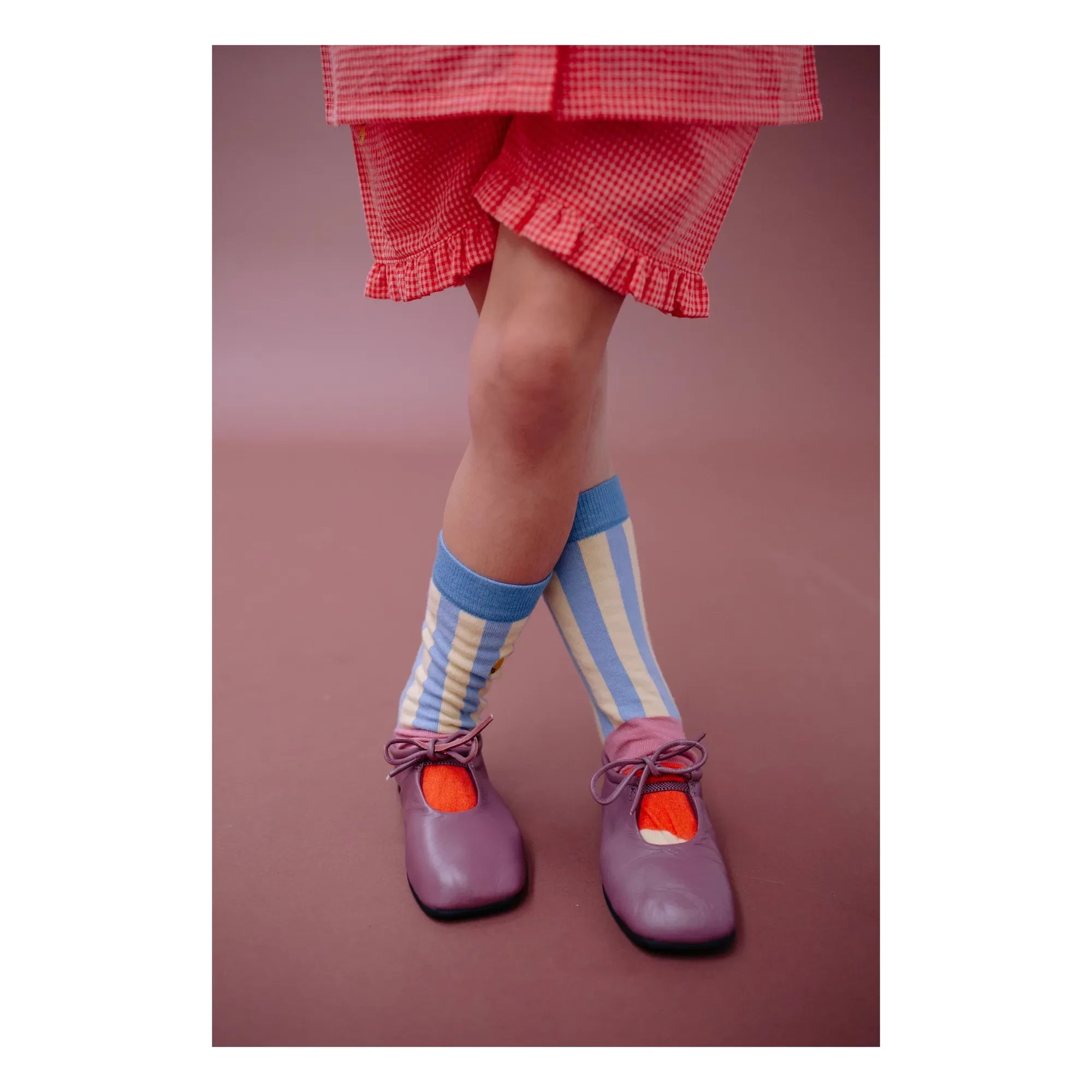 Sticky Lemon - Gestreifte Socken | Blau