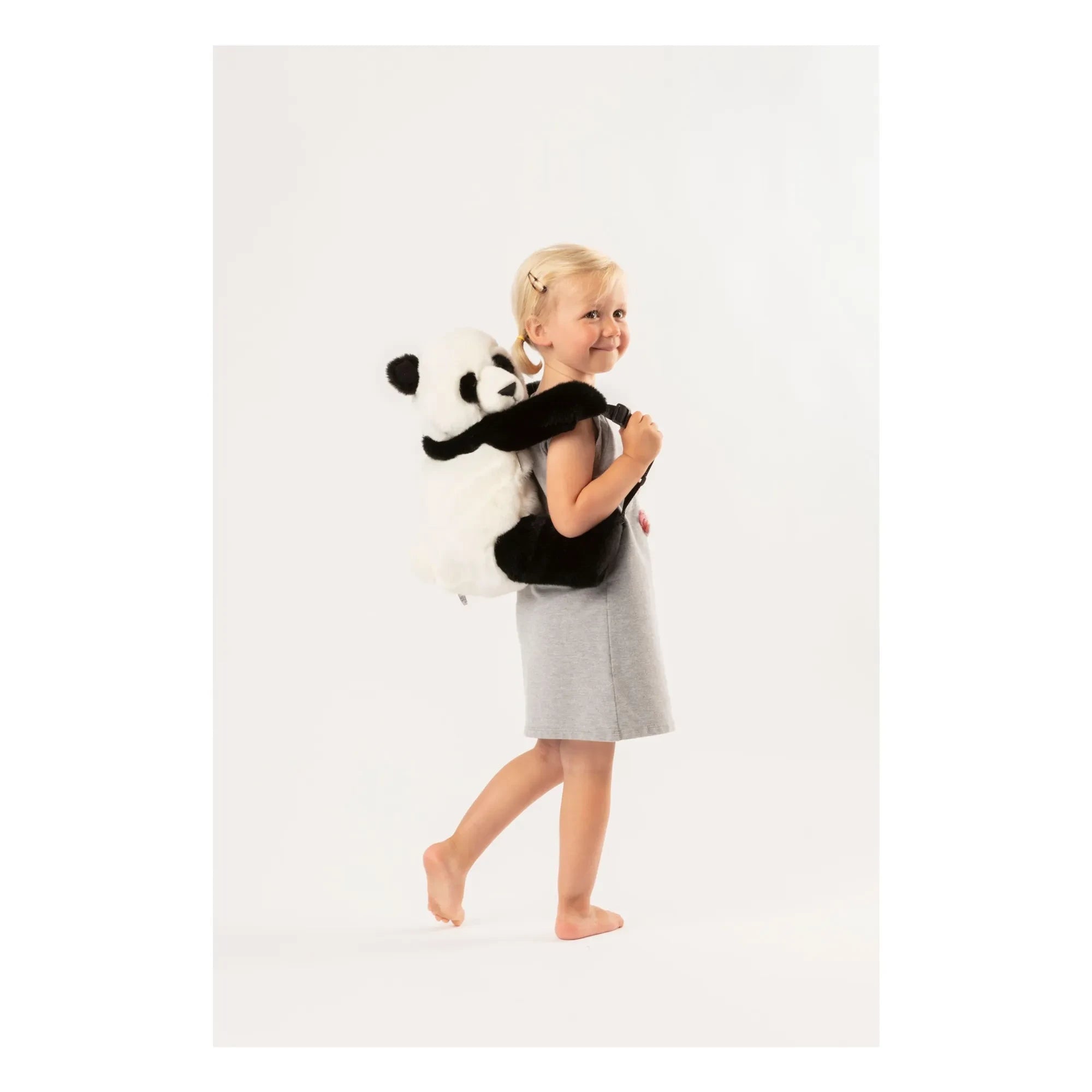 Wild & Soft - Panda sırt çantası | Noir/Blanc