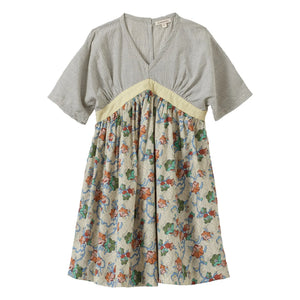 Caramel - Spargel Liberty Kleid | Ecru