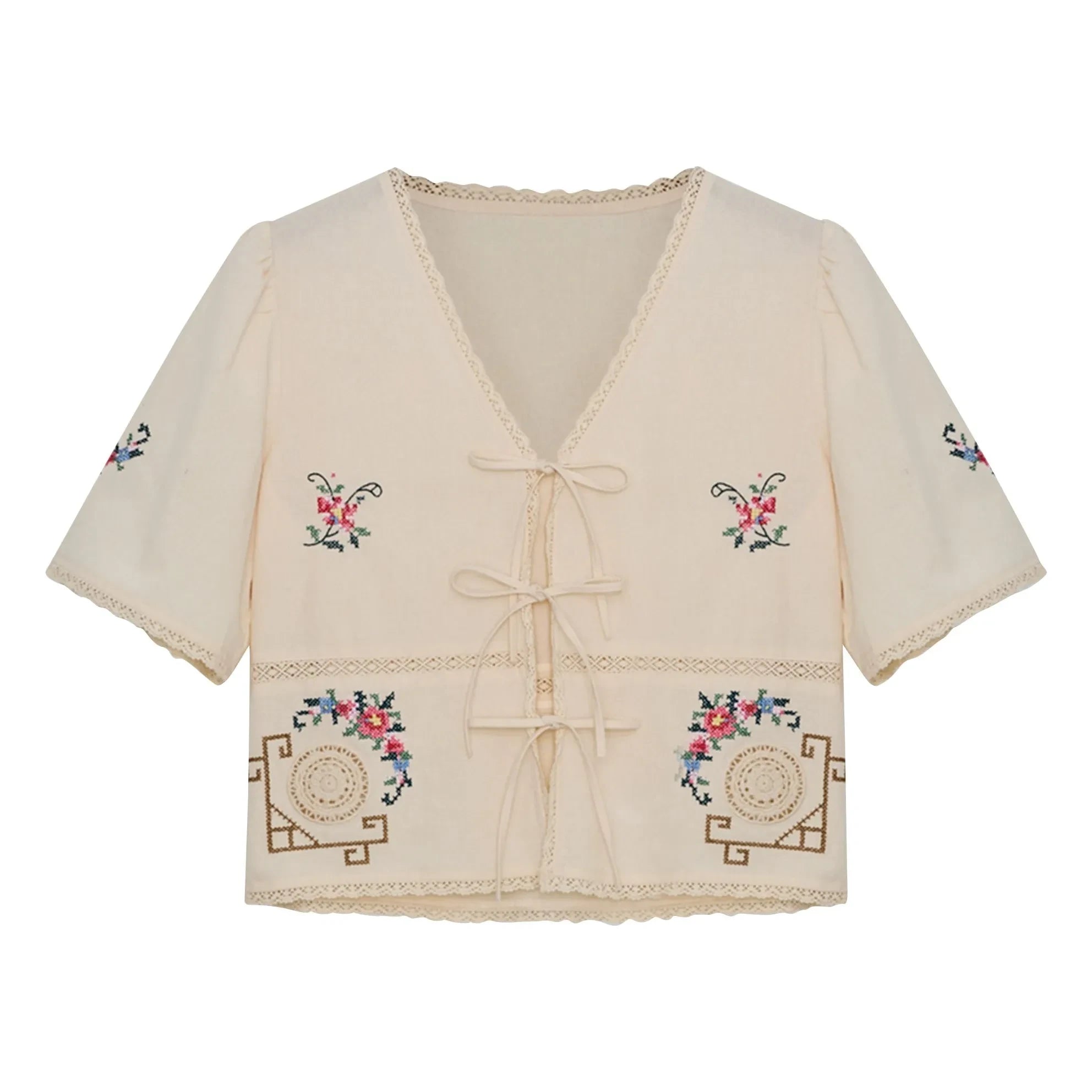 the new society - Narcise Pamuk Bluse | Ecru