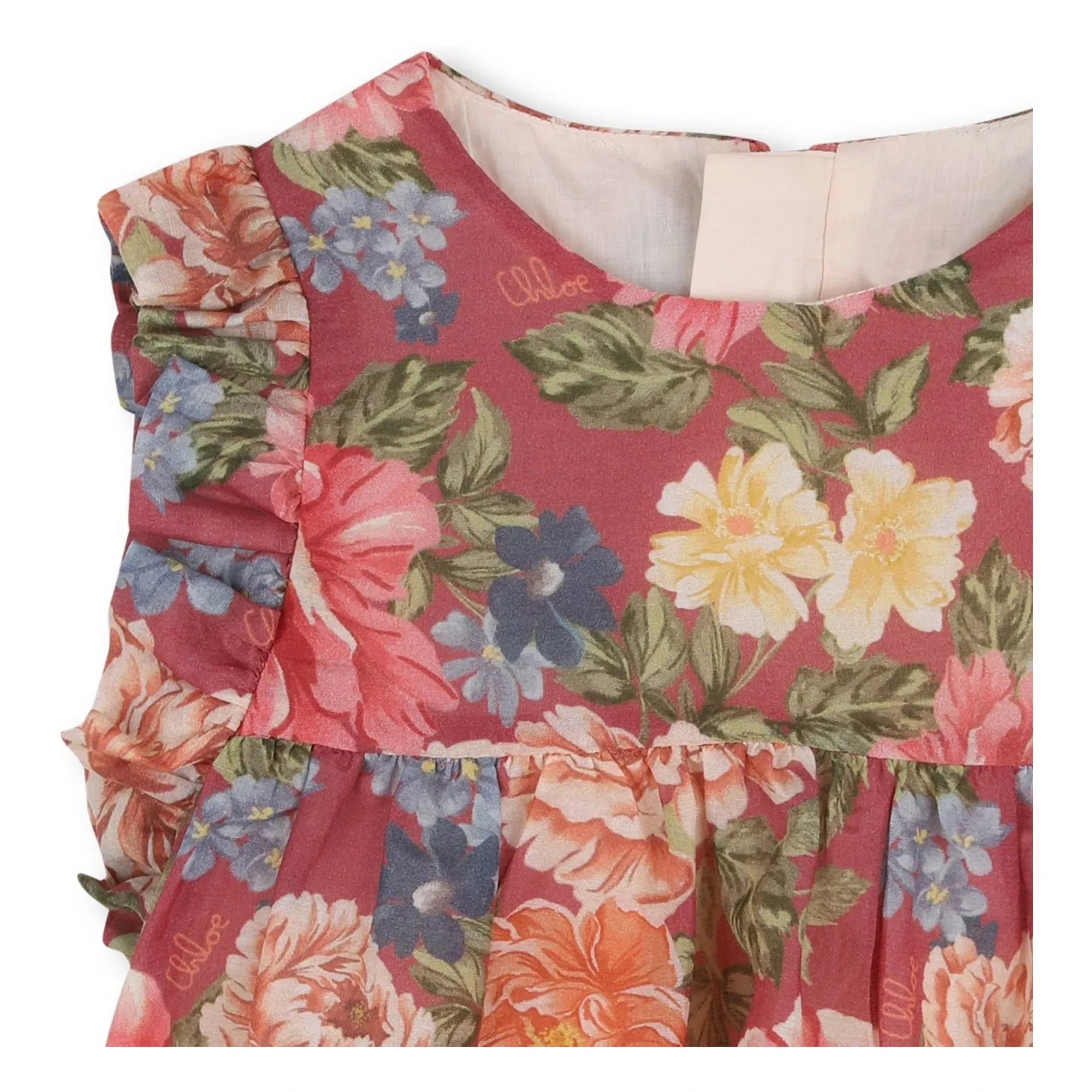 Chloé – Fleurie Top und Bloomer Set aus Bio-Baumwolle | Palisander
