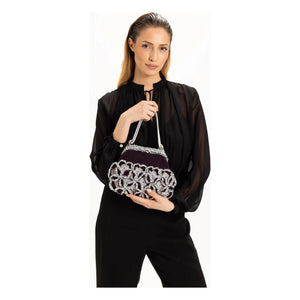 Nadia Dafri - Melike Clutch Çanta | Bordo