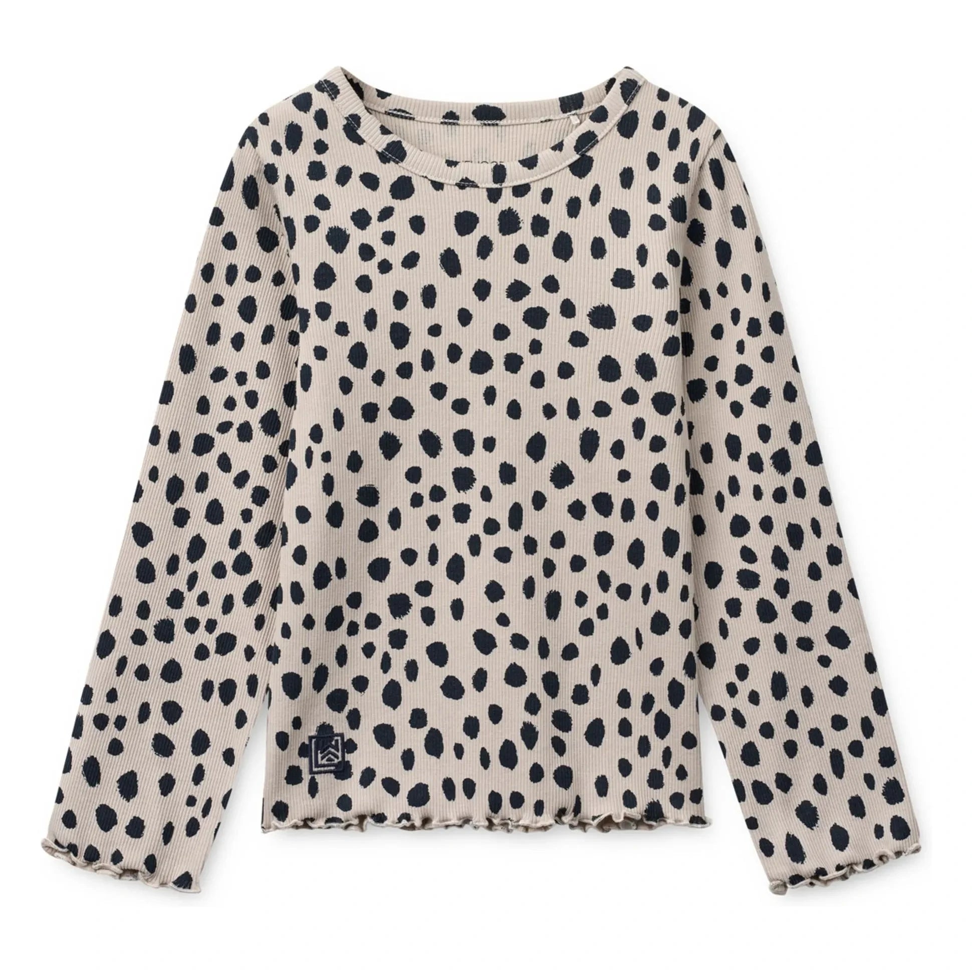 Liewood - Nieve Leopard Bio-Baumwoll-Ripp-T-Shirt | Oatmeal