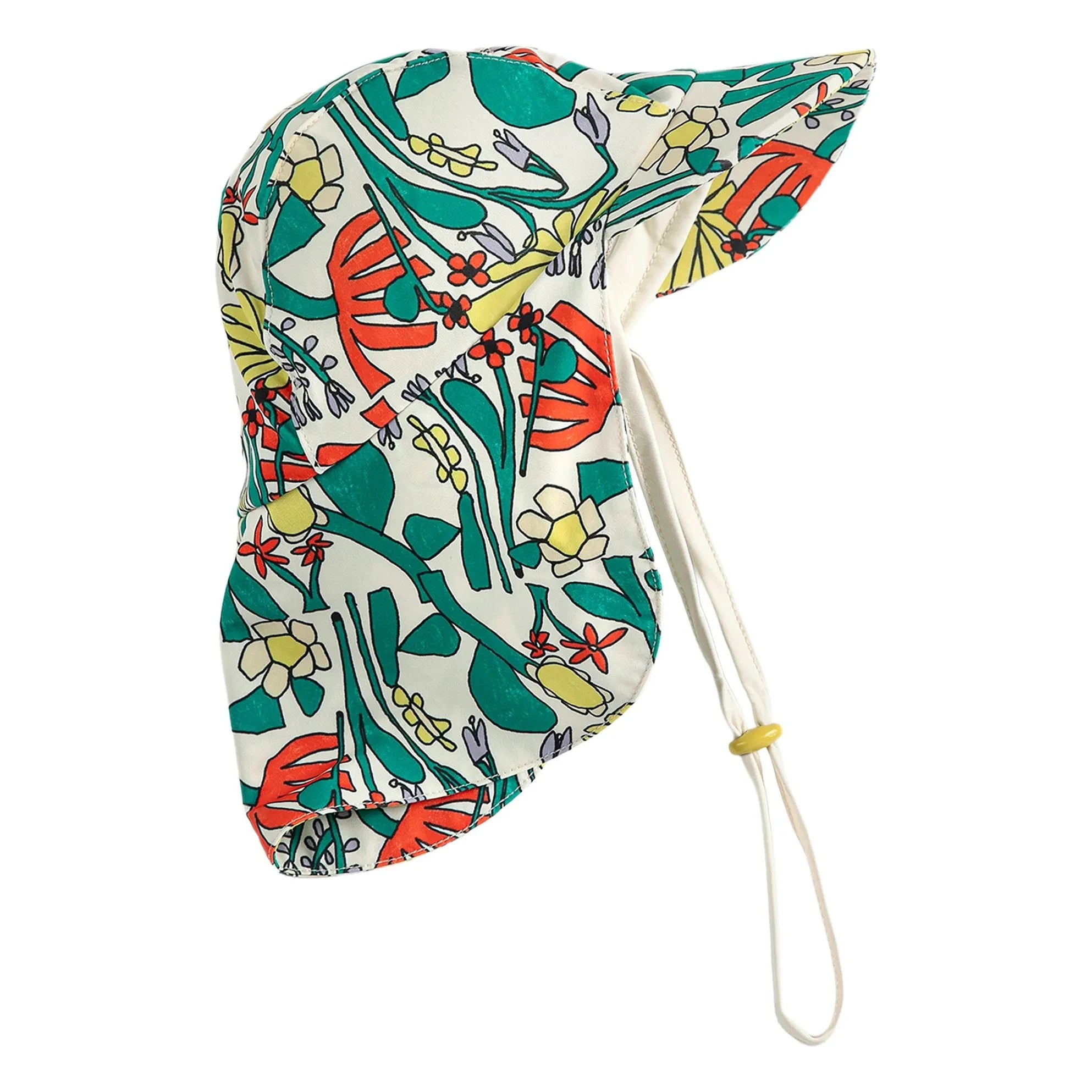 Bobo Choses - Floral Print Baby Bath Cap | White