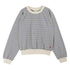 Emile et Ida - Çizgili Sweatshirt Organik Pamuk | Lacivert