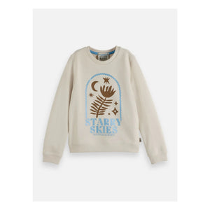 Scotch & Soda - Artwork Starry Skies Sweatshirt aus Bio-Baumwolle | Ecru