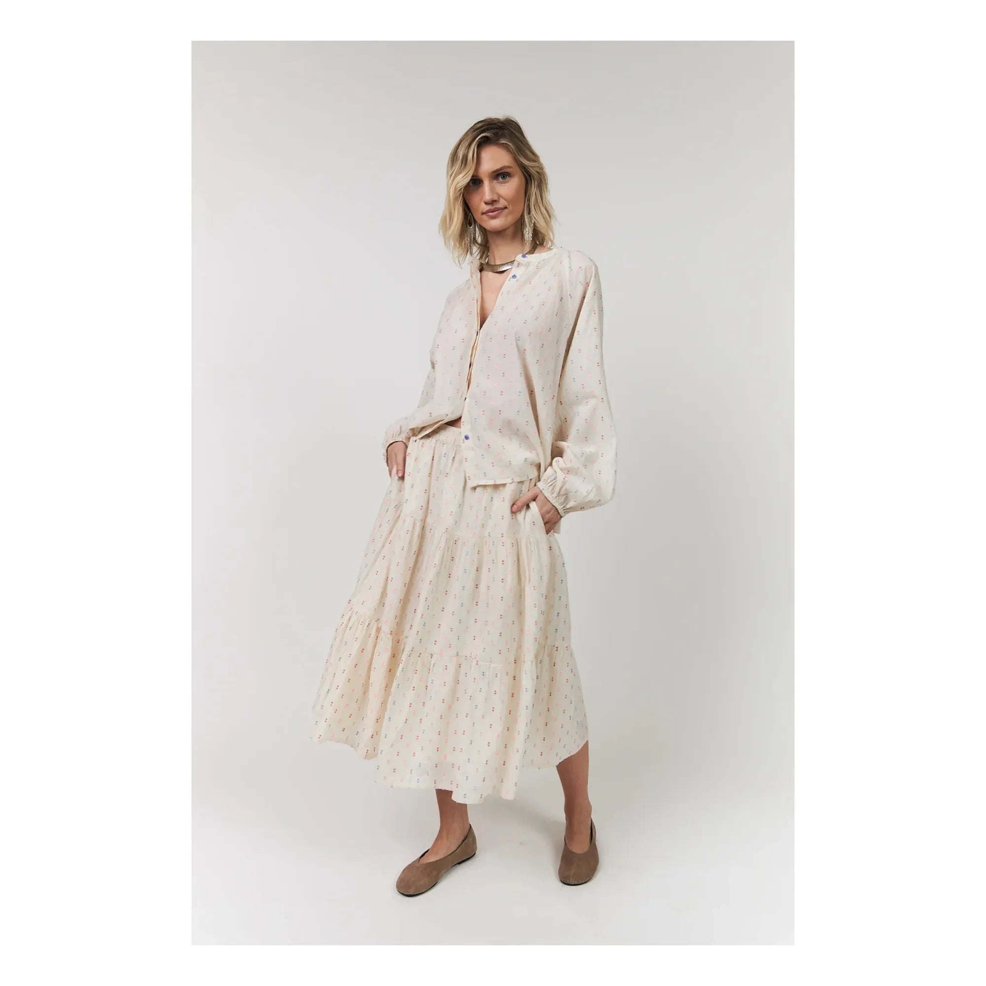 Lollys Laundry - Hailey Pamuklu Bluz | Krem