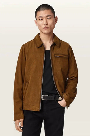 AllSaints Erkek Süet Mevsimlik Ceket ASHWOOD