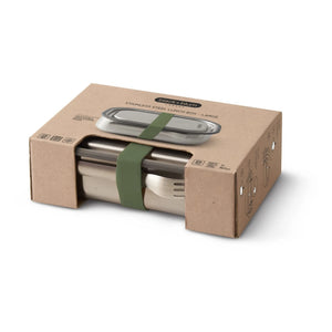 Black + Blum - Stainless Steel Lunch Box | Olive Green