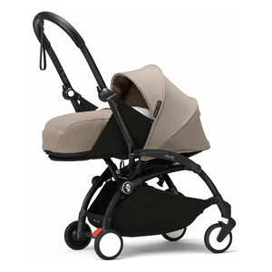 Stokke® - YOYO³ complete bebek arabası 0+ ve 6+ Siyah çerçeve | Taupe kahverengi
