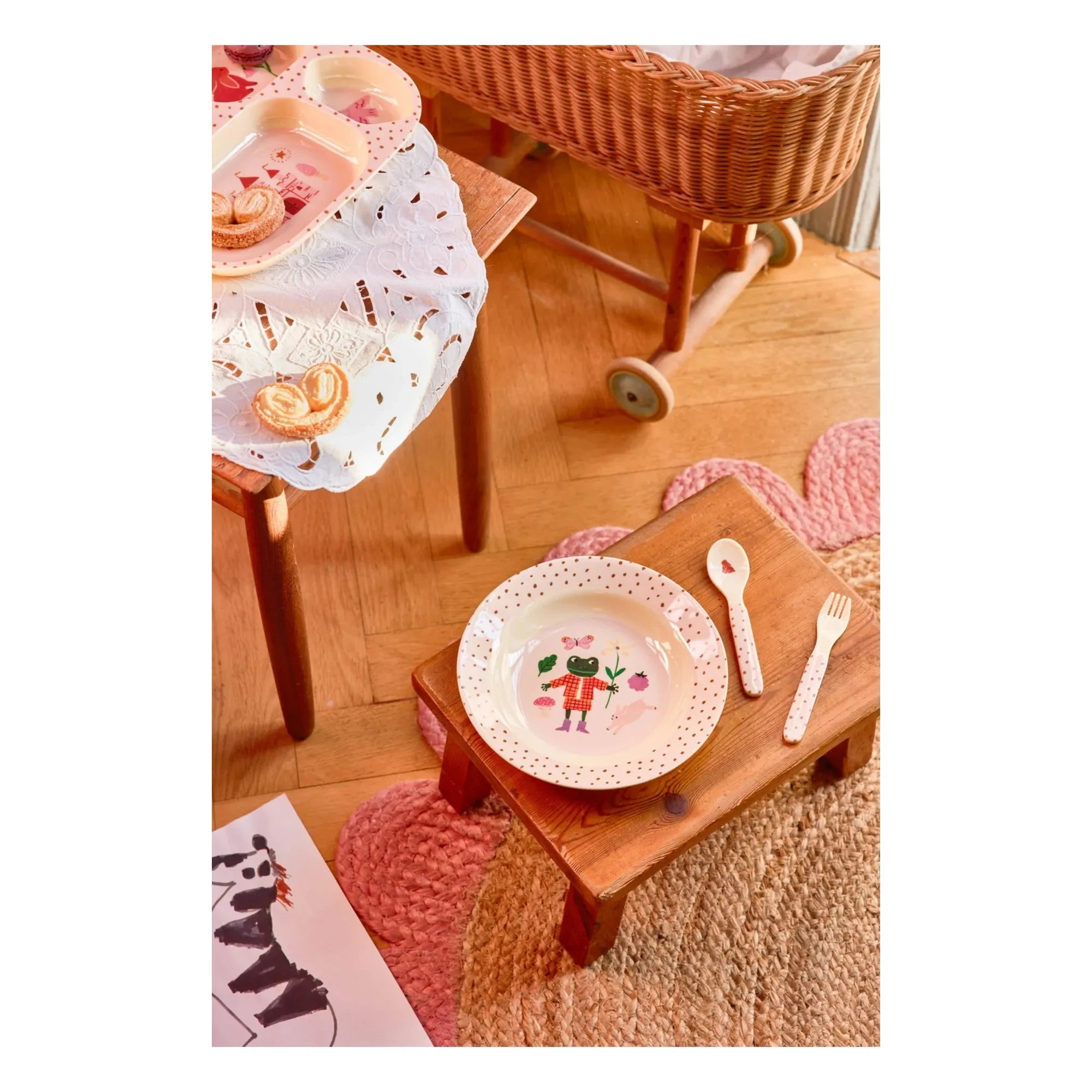 Rice - Fairy Tale melamine soup dish | Pink