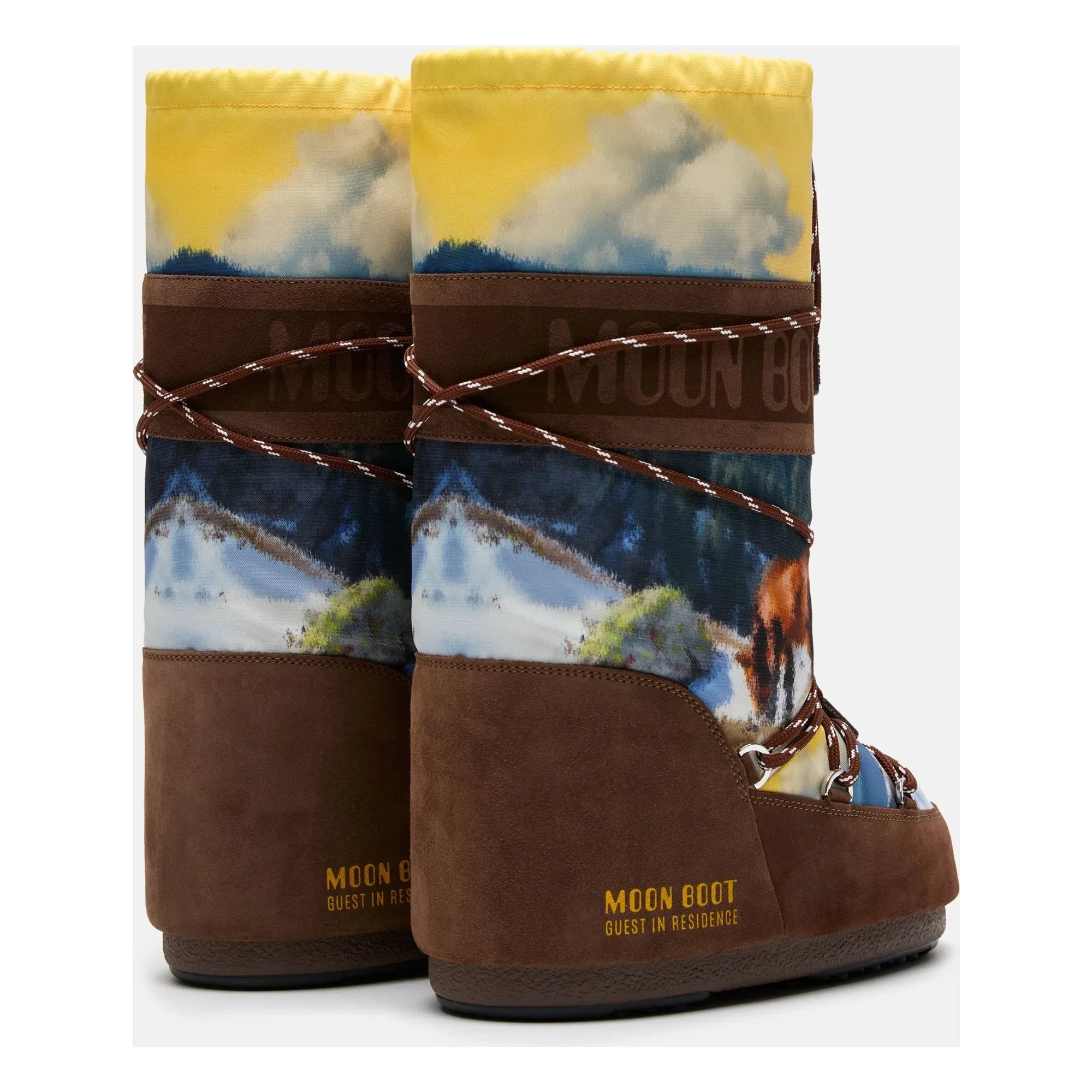 Moon Boot - MB x Guest in Residence Icon Postcard Çizmeler | Chocolate