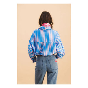 Elise Chalmin - Dona Striped Shirt | Blue