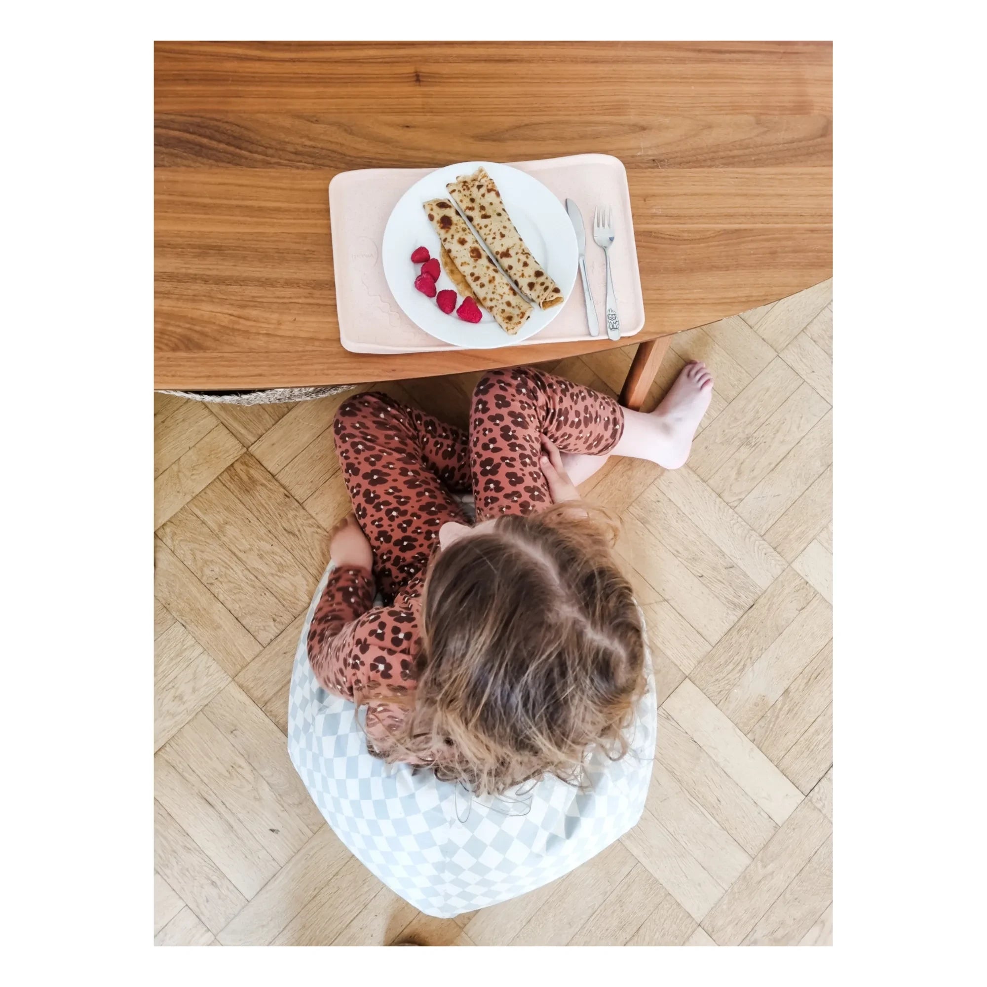 Hevea - Natural Rubber American Tray | Peach
