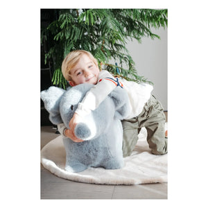 Wild & Soft - Hüpfender Elefant | Hellgrau