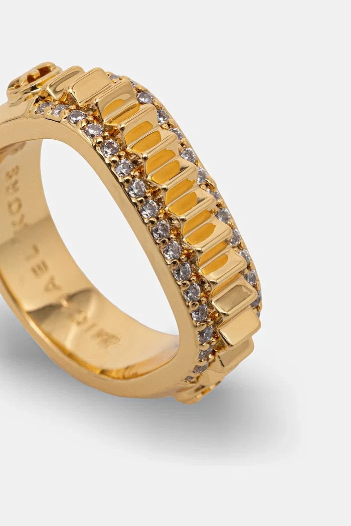 Michael Kors kadın altın kaplama zirkon yüzük