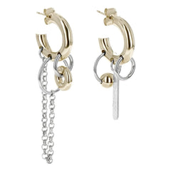 Justine Clenquet - Irvin Ohrringe | Gold/Silber
